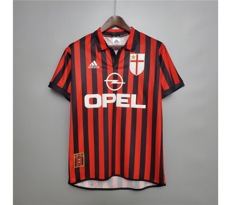 AC Milan 99/00 Home Red&Black Soccer Jersey